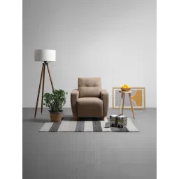 Sleepyhead Yolo Coco Brown Fabric 1 Seater Sofa-picture-17