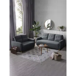 Sleepyhead Yolo Sesame Grey Fabric 3+2 Seater Sofa Set-picture-48