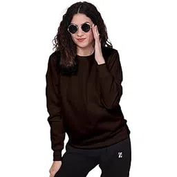 Sleepynuts Women Full Sleeve Round Neck Fleece Sweatshirt image 1