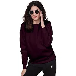 sleepynuts Women Full Sleeve Round Neck Fleece Sweatshirt-picture-10