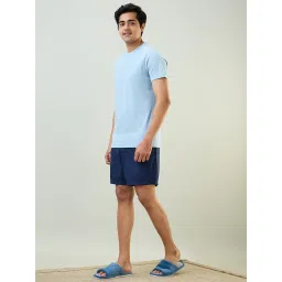 SleepZ by Raymond Blue Cotton Regular Fit Printed Boxers image 5