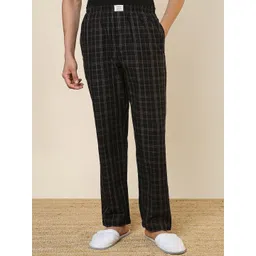 SleepZ by Raymond Checked Pure Cotton Straight-Leg Lounge Pant-picture-14