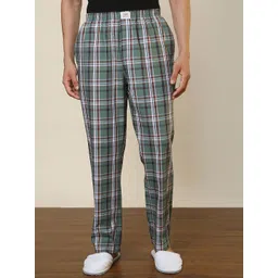 SleepZ by Raymond Checked Pure Cotton Straight-Leg Lounge Pant-picture-21