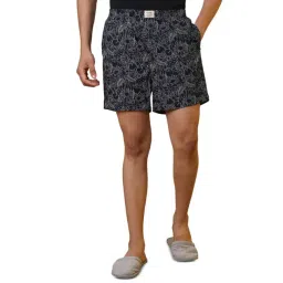 Sleepz by Raymond Dark Blue Pure Cotton Printed Regular Fit Boxers-picture-31