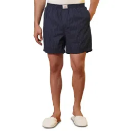Sleepz by Raymond Dark Blue Pure Cotton Printed Regular Fit Boxers-picture-35