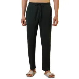 Sleepz by Raymond Dark Green Solid Regular Fit Track Pant-picture-13