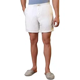 sleepz by raymond Men Flat Front Regular Fit Solid Pattern Pure Cotton Boxer-picture-31
