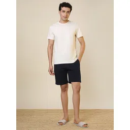 SleepZ by Raymond Men Pure Cotton T-Shirt & Shorts Night Suit-picture-19