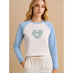 Slenor Women Floral Printed Slim Fit T-shirt-picture-24