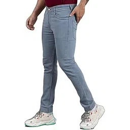 Slim Fit Men's Jeans - Crafted from Cotton to Cater to Your Comfort Demands, This Pair of Mid Rise Jeans Collection 741 from Offers You a Fashionable Look effortlessly-picture-24