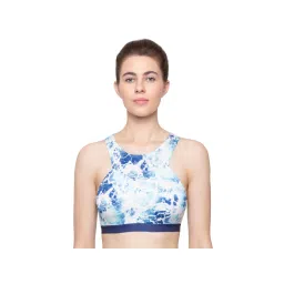 Sloggi Women Shore Yap Islands Recycled Fabric In Built Sun Protection Bikini Top Blue-picture-17