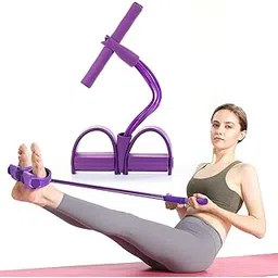 SLOVIC Tummy Trimmer For Men & Women [4 Tubes] | Gym Equipment For Home Workout | ABS Workout Machine | Gym Accessories For Men Workout | ABS Exercise Equipment For Stomach & Belly Exercise, Purple-picture-28
