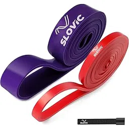 SLOVIC TPE Resistance Bands for Men and Women | Resistance Band Set & Exercise Bands for Workout | Resistance Band for Pull Up | gym equipment for home workout| Natural and Unbreakable Rubber Set of 2-picture-11