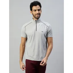 Slowave Grey Slim Fit Sports T-Shirt-picture-14