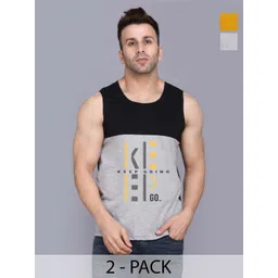 SLOWLORIS Men 2 Printed Hooded Pockets Slim Fit T-shirt-picture-21