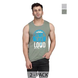 SLOWLORIS Men 2 Printed Hooded Pockets Slim Fit T-shirt-picture-27