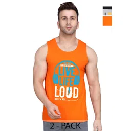 SLOWLORIS Men 2 Printed Hooded Pockets Slim Fit T-shirt-picture-30