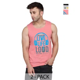 SLOWLORIS Men 2 Printed Hooded Pockets Slim Fit T-shirt-picture-18