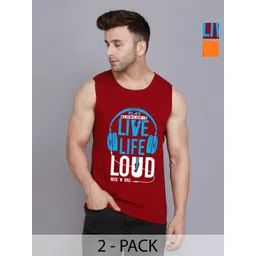 SLOWLORIS Men 2 Printed Raw Edge Slim Fit T-shirt-picture-41