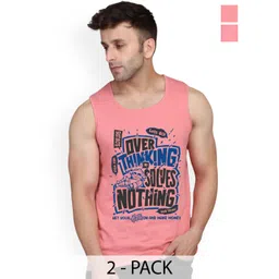 SLOWLORIS Men Pack of 2 Printed Bio-Wash Combed Cotton Innerwear Gym Vest-picture-21