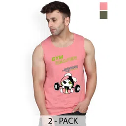 SLOWLORIS Men Pack of 2 Printed Cotton Innerwear Vest-picture-38