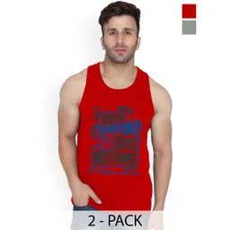 Slowloris Men Pack of 2 Printed Round Neck Gym Vest-picture-39