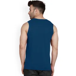 SLOWLORIS Men Pack of 2 Typography Printed Bio-Wash Combed Cotton Innerwear Vests image 5