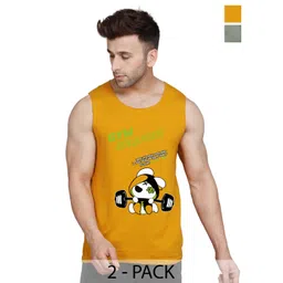 Slowloris Men Pack Of 2 Typography Printed Bio Wash Innervest-picture-28