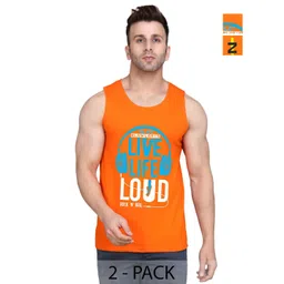 SLOWLORIS Men Pack Of 2 Typography Printed Round Neck Cotton Slim Fit T-shirts-picture-31