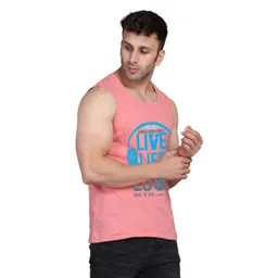 SLOWLORIS Men Pack Of 2 Typography Printed Round Neck Cotton Slim Fit T-Shirts image 4