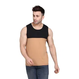 SLOWLORIS Men PackOf 2 Colourblocked Tank-picture-11