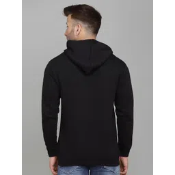 SLOWLORIS Men Printed Hooded Sweatshirt image 5