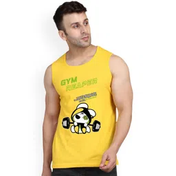 SLOWLORIS Men Printed Super Combed Cotton Vest-picture-33