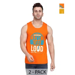 SLOWLORIS Men Typography 2 Printed Pockets Slim Fit T-shirt-picture-29