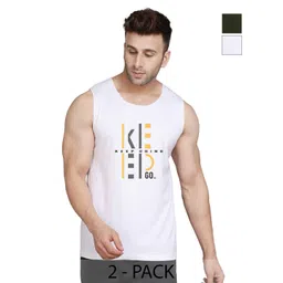 SLOWLORIS Men Typography 2 Printed Pockets Slim Fit T-shirt-picture-10