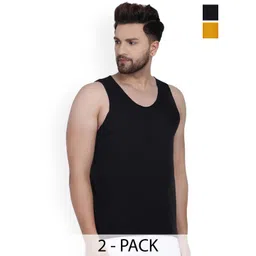 SLOWLORIS Pack Of 2 Printed Bio-Wash Sports Gym Innerwear Vests-picture-15