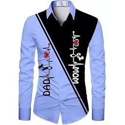 slowrose Men's Polycotton Comfortable Regular Fit Printed Unstitched Shirt Fabric 2.25 Meters with Elegant Design For Casual Outings, Parties, Festivals (Blue)-picture-31