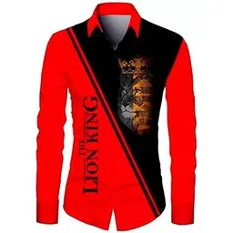 slowrose Men's Polycotton Regular Fit Comfortable Printed Unstitched Shirt Fabric 2.25 Meters with Elegant Design For Casual Outings, Parties, Festivals (Red)-picture-13