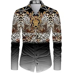 slowrose Men's Polycotton Regular Fit Printed Unstitched Shirt Fabric 2.25 Meters with Elegant Design For Casual Outings, Parties, Festivals (multicolor-A)-picture-56