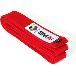 SMAI WKF Approved Karate Kumite Belt (Red-4)-picture-58