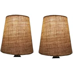 Small Bedside Jute Fabric Lamp Shades 2 Pcs With The Lower Diameter Of 6 Inches Compatible Only For B22 Holder-picture-20