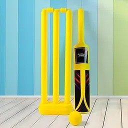 Small Cricket Kit for Boys & Girls, Cricket Set with 1 Cricket Bat, 1 Plastic Ball, Bails, 3 Stumps with Stand Base-picture-16