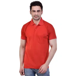 SMAN Men Solid Polo Collar Cotton T-shirt-picture-24
