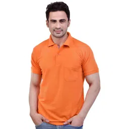 SMAN Men Solid Polo Collar Cotton T-shirt-picture-23