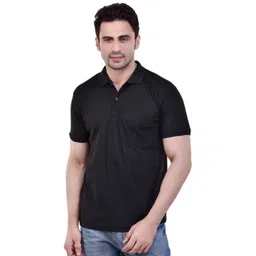 SMAN Men Solid Polo Collar Cotton T-shirt-picture-19