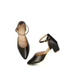 Smart & Sleek Women Ankle Loop Block Sandals-picture-23