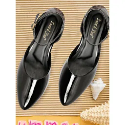 Smart & Sleek Women Solid Block Heel Sandals-picture-37