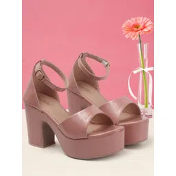 Smart & Sleek Women Synthetic Flatform Heels-picture-25