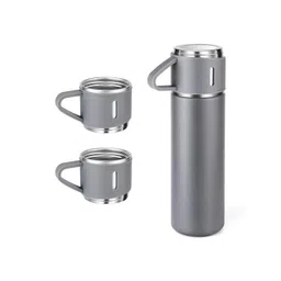 SMART CUP Grey Single Stainless Steel Solid Double Wall Vacuum Water Bottle-picture-23