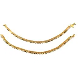 smart retail Gold Plated Payal Pajeb Ghungru Anklets for Women & Girls-picture-24